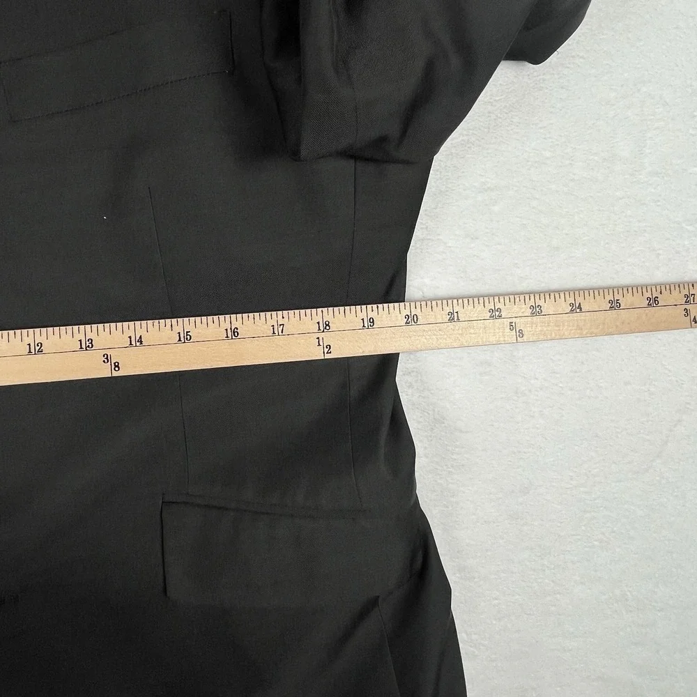 Profile Black Men's Slim Fit 42R Dark Grey Sport Coat Blazer Jacket Poly Blend